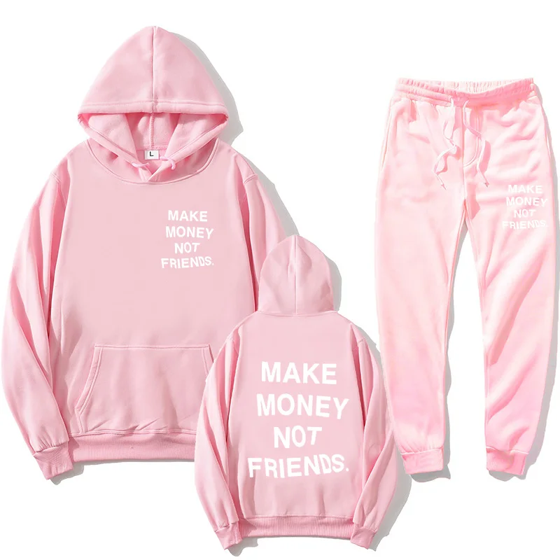 Men's and women's fashion print couple outfits sudadera hombre off white hoody sweatshirt + pants suit streetwear MAKE MONEY N
Men's and women's fashion print couple outfits sudadera hombre off white hoody sweatshirt + pants suit streetwear MAKE MONEY N