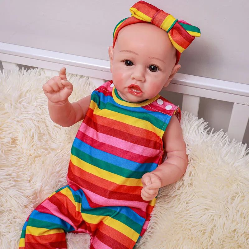51cm Bebe Full Silicone Reborn Baby Dolls 20 inch Alive Realistic Lifelike Real Baby Doll with Teeth Play Bath Toys for Children
51cm Bebe Full Silicone Reborn Baby Dolls 20 inch Alive Realistic Lifelike Real Baby Doll with Teeth Play Bath Toys for Children