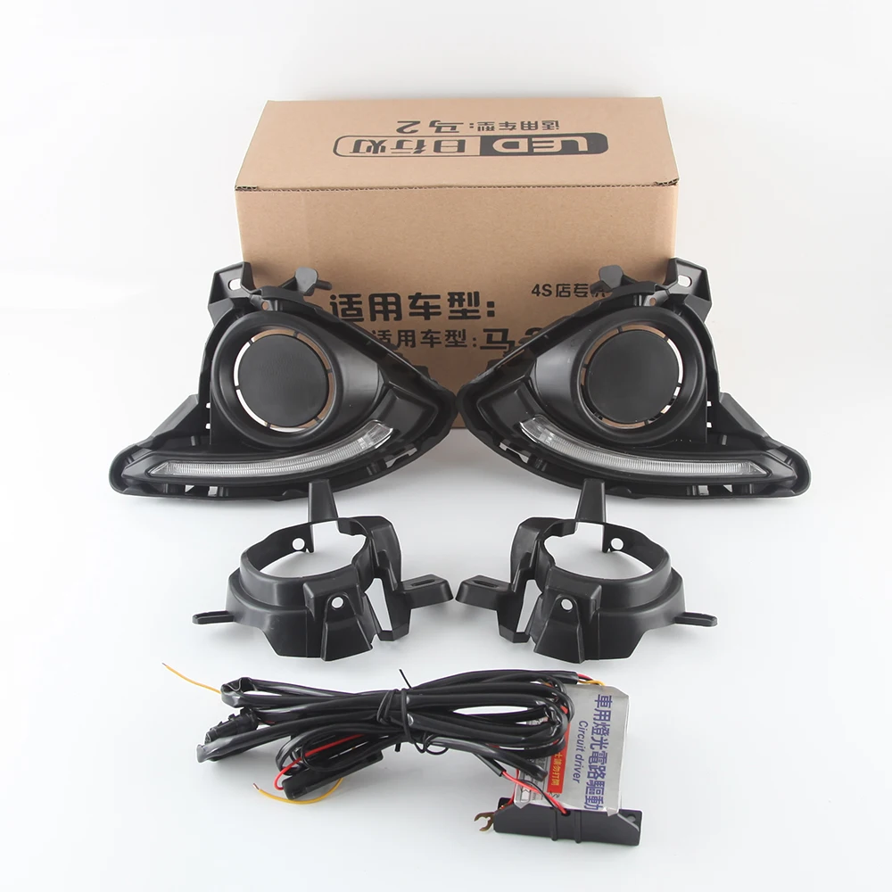 2Pcs LED DRL Daytime Running Lights Fog light Driving Bumper Fit For Mazda 2 2015-2017
2Pcs LED DRL Daytime Running Lights Fog light Driving Bumper Fit For Mazda 2 2015-2017