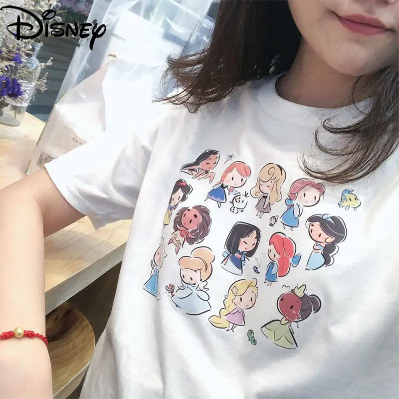 Disney Fashion Ladies Cartoon Print Loose Short-sleeved Simple and Comfortable Pure Cotton Casual All-match T-shirt
Disney Fashion Ladies Cartoon Print Loose Short-sleeved Simple and Comfortable Pure Cotton Casual All-match T-shirt