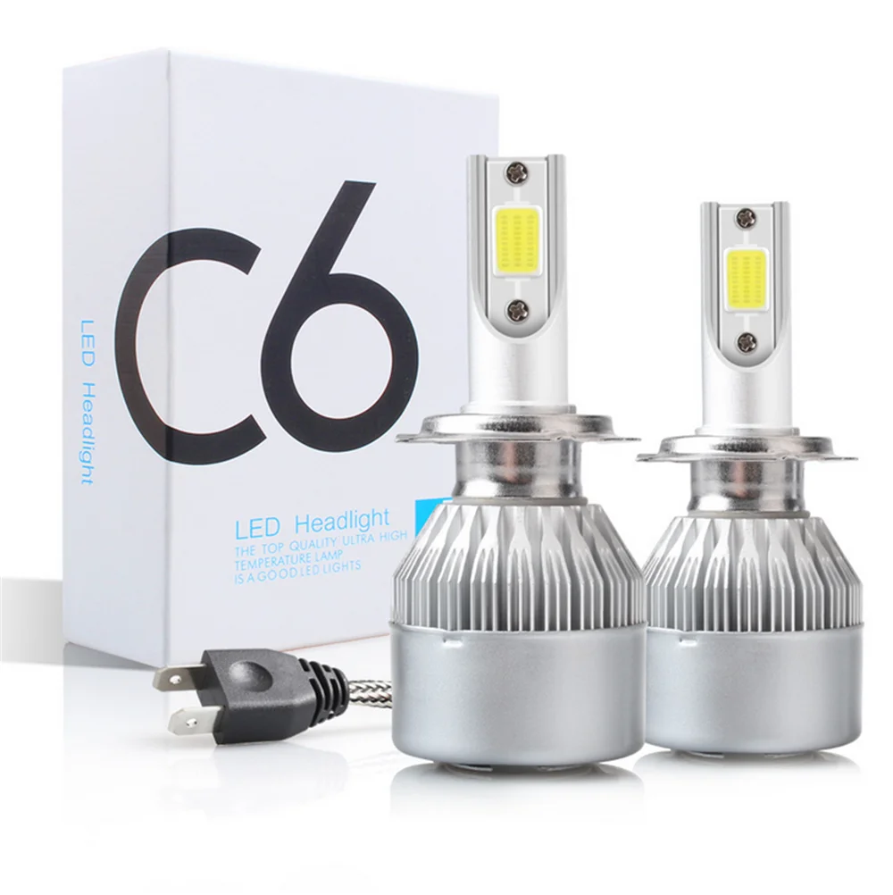 2PCS C6 H1 H7 Led Headlight Bulbs H3 LED Car Lights H4 880 H11 HB3 9005 HB4 9006 H13 6000K 72W 12V 7200LM Auto Headlamps
2PCS C6 H1 H7 Led Headlight Bulbs H3 LED Car Lights H4 880 H11 HB3 9005 HB4 9006 H13 6000K 72W 12V 7200LM Auto Headlamps