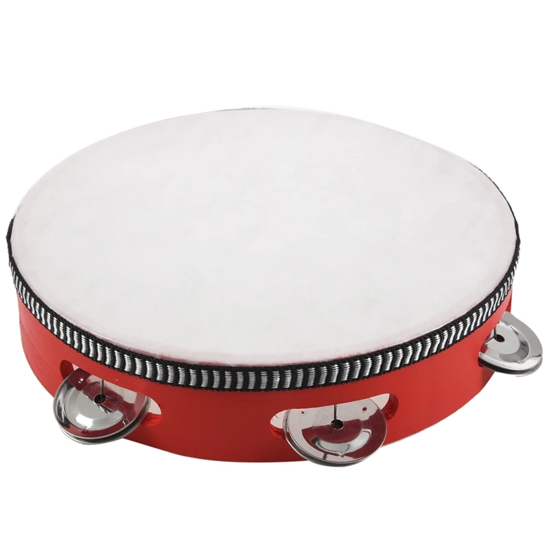 8inch Musical Tambourine Tamborine Drum Round Percussion Gift for KTV Party Red
8inch Musical Tambourine Tamborine Drum Round Percussion Gift for KTV Party Red