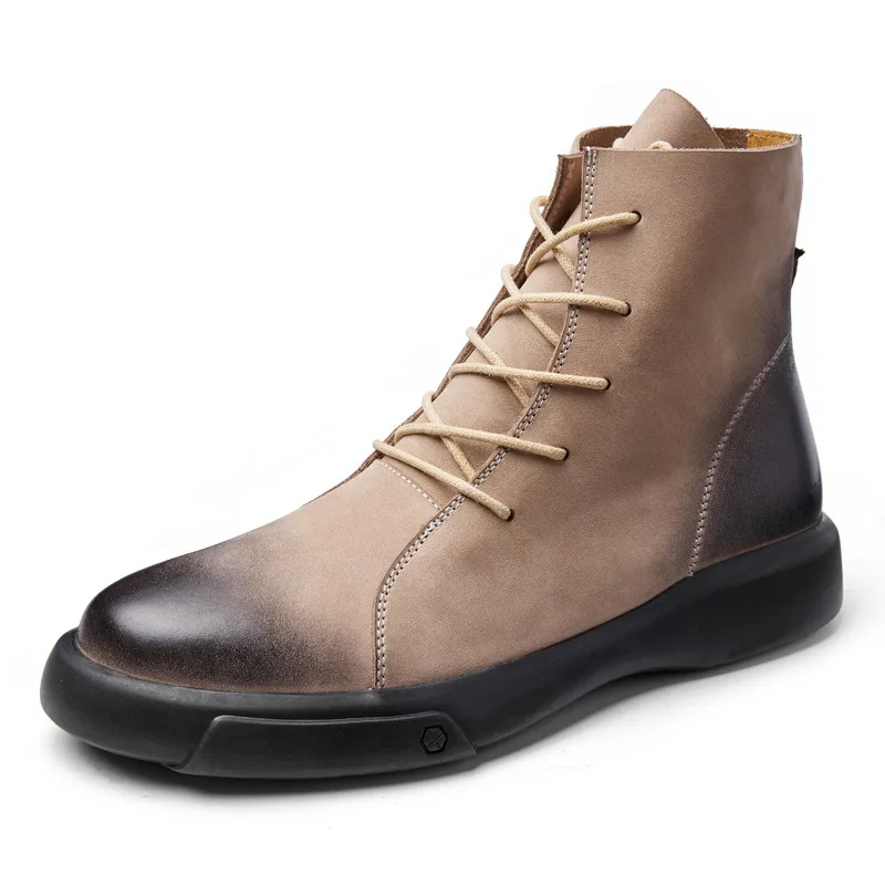 Large size chelsea boots men High Quality Genuine Leather cowboy boots mens autumn winter British men shoes all-match cowhide 
Large size chelsea boots men High Quality Genuine Leather cowboy boots mens autumn winter British men shoes all-match cowhide