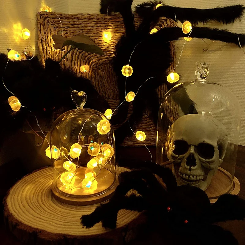3D Pumpkin Lantern String with 30 LED Lights, Battery with Remote Control, for Christmas Indoor and Outdoor Decoration
3D Pumpkin Lantern String with 30 LED Lights, Battery with Remote Control, for Christmas Indoor and Outdoor Decoration
