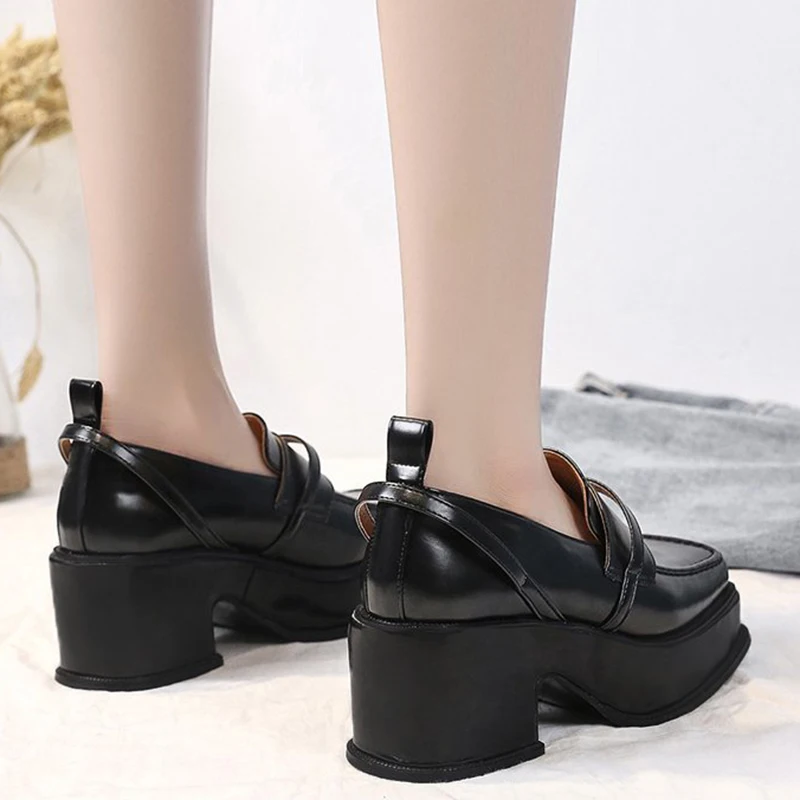 Lucyever Chunky Platform Big Square Toe Pumps Women Autumn 2021 Thick High Heels Slip on Shoes Woman Patent Leather Loafers
Lucyever Chunky Platform Big Square Toe Pumps Women Autumn 2021 Thick High Heels Slip on Shoes Woman Patent Leather Loafers