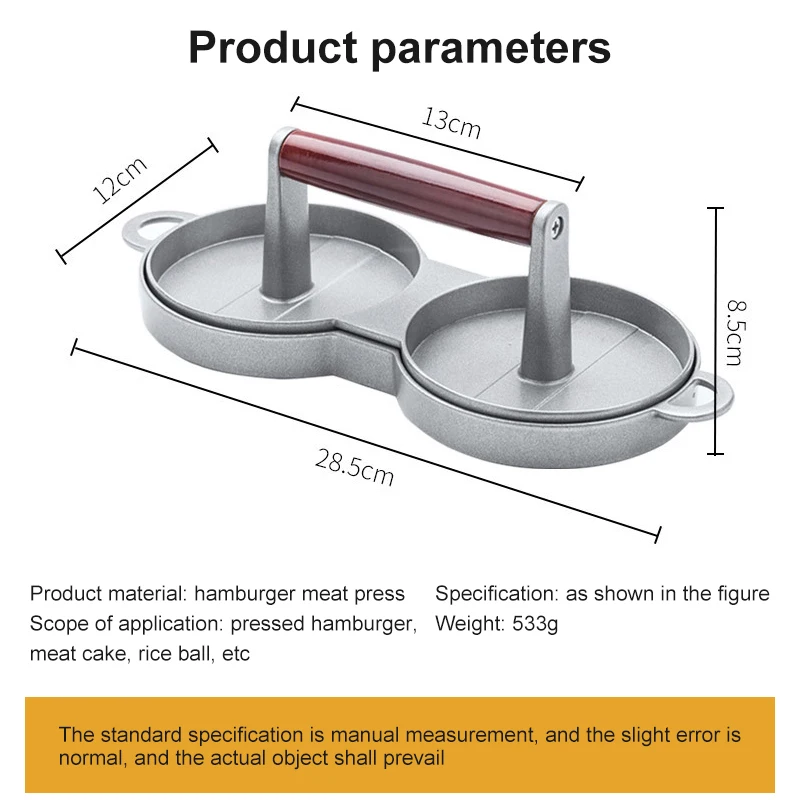 Round Shape Hamburger Press Thickened Aluminum Alloy Hamburger Meat Beef Grill Burger Press Patty Maker Mould Kitchen Tools
Round Shape Hamburger Press Thickened Aluminum Alloy Hamburger Meat Beef Grill Burger Press Patty Maker Mould Kitchen Tools