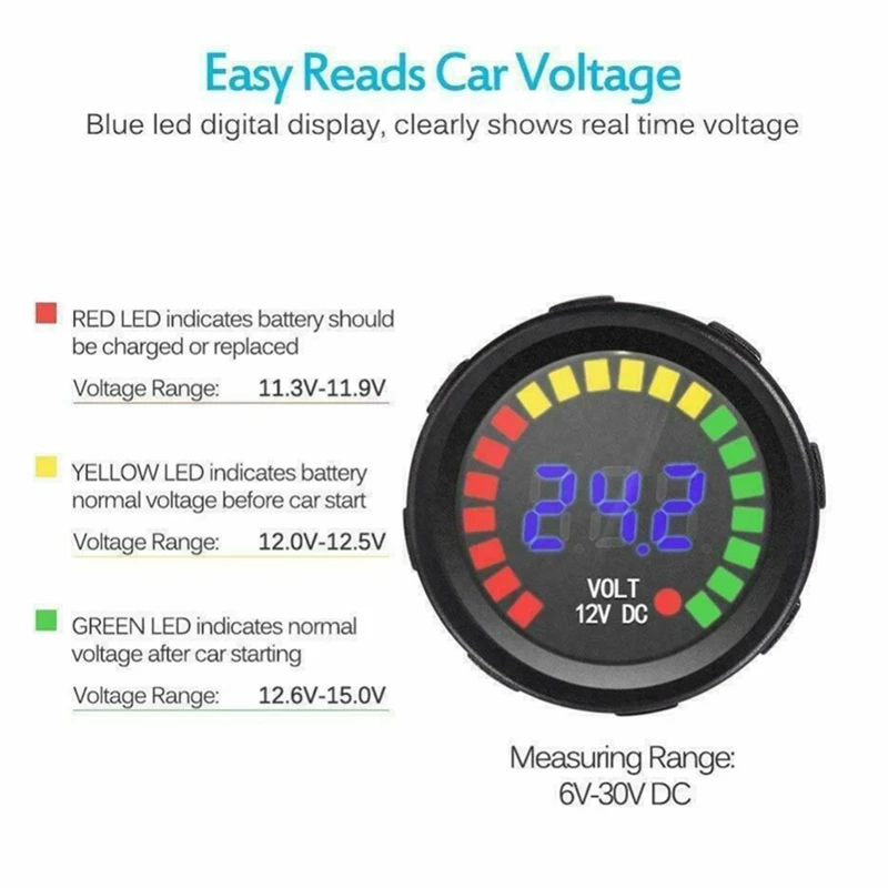 8 Gang Marine Boat LED Circuit Breaker Toggle Switch Panel with Digital Voltmeter Dual USB Port for Car Boat RV Truck
8 Gang Marine Boat LED Circuit Breaker Toggle Switch Panel with Digital Voltmeter Dual USB Port for Car Boat RV Truck
