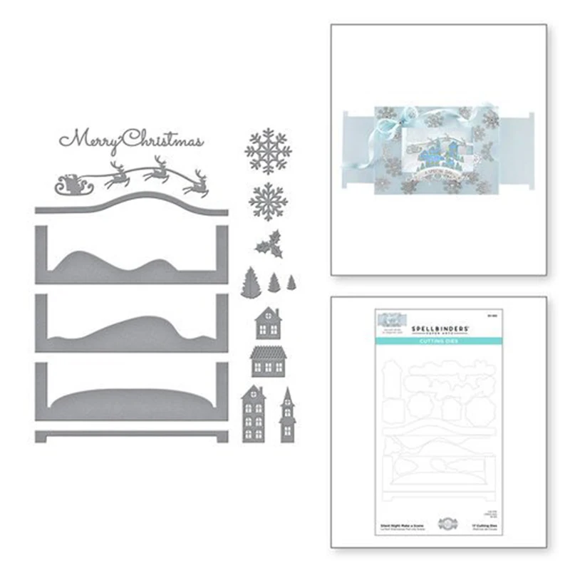 Christmas Santa Sleigh Windows House Snowflakes Metal Cutting Dies Scrapbook Diary Decoration Stencil Embossing Template DIY
Christmas Santa Sleigh Windows House Snowflakes Metal Cutting Dies Scrapbook Diary Decoration Stencil Embossing Template DIY