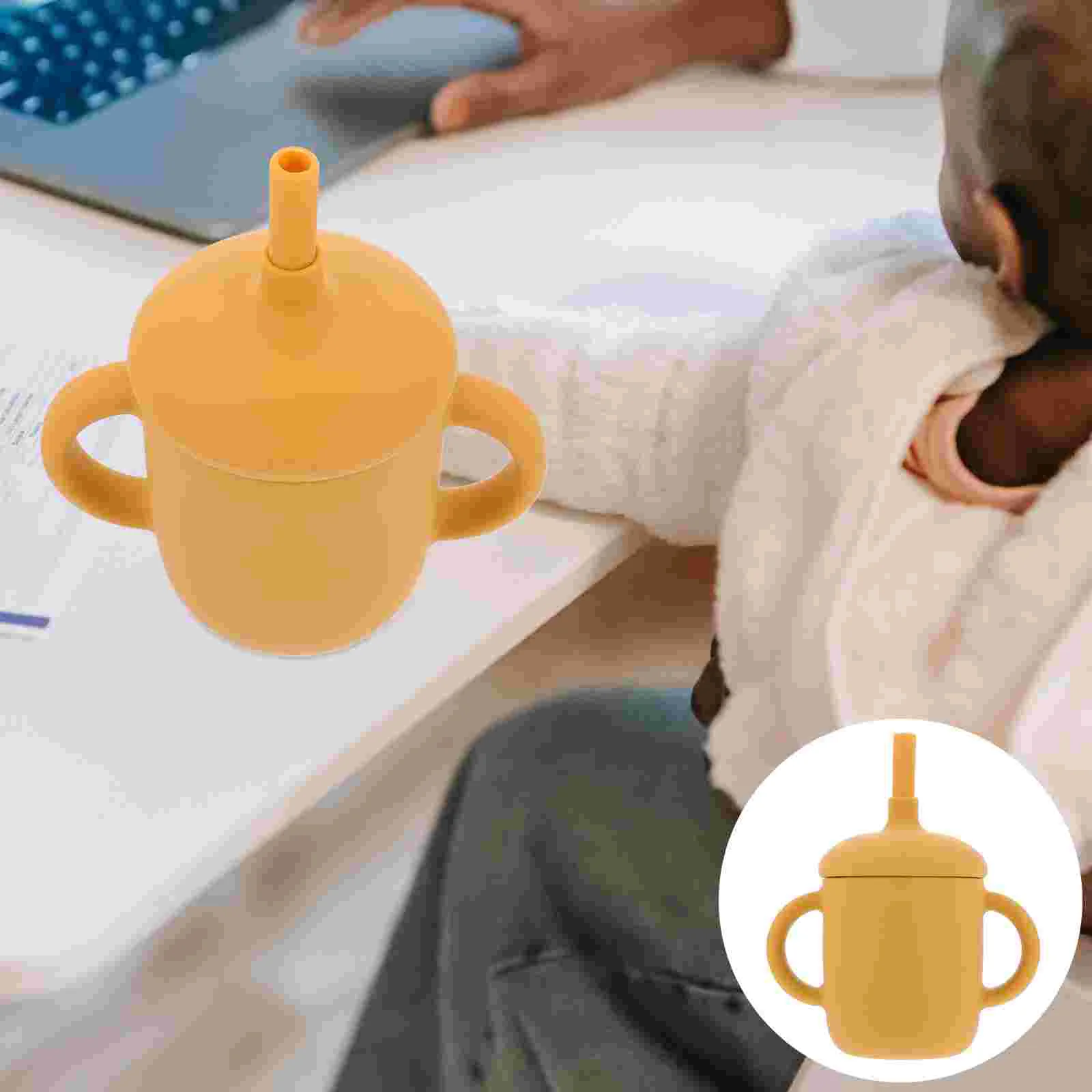 1Pc Baby Silicone Straw Water Cup Bottle Baby Leak-Proof Cup with Handles
1Pc Baby Silicone Straw Water Cup Bottle Baby Leak-Proof Cup with Handles