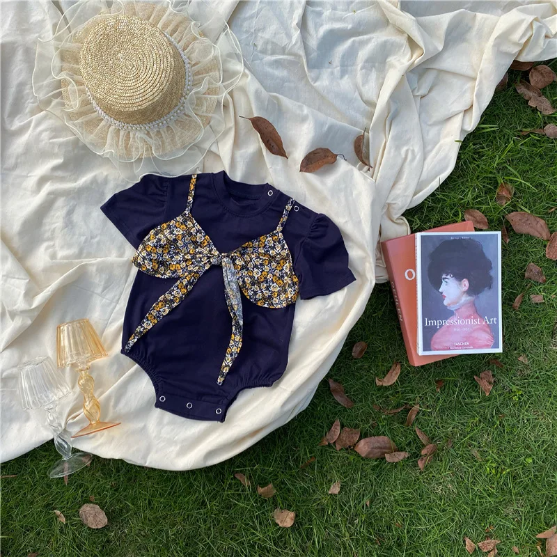 Newborn Infant Baby Girl Cotton Fashion Short Sleeve Bodysuit Todddlr Girls Solid Breathable Thin Bodysuits With Floral Printed
Newborn Infant Baby Girl Cotton Fashion Short Sleeve Bodysuit Todddlr Girls Solid Breathable Thin Bodysuits With Floral Printed