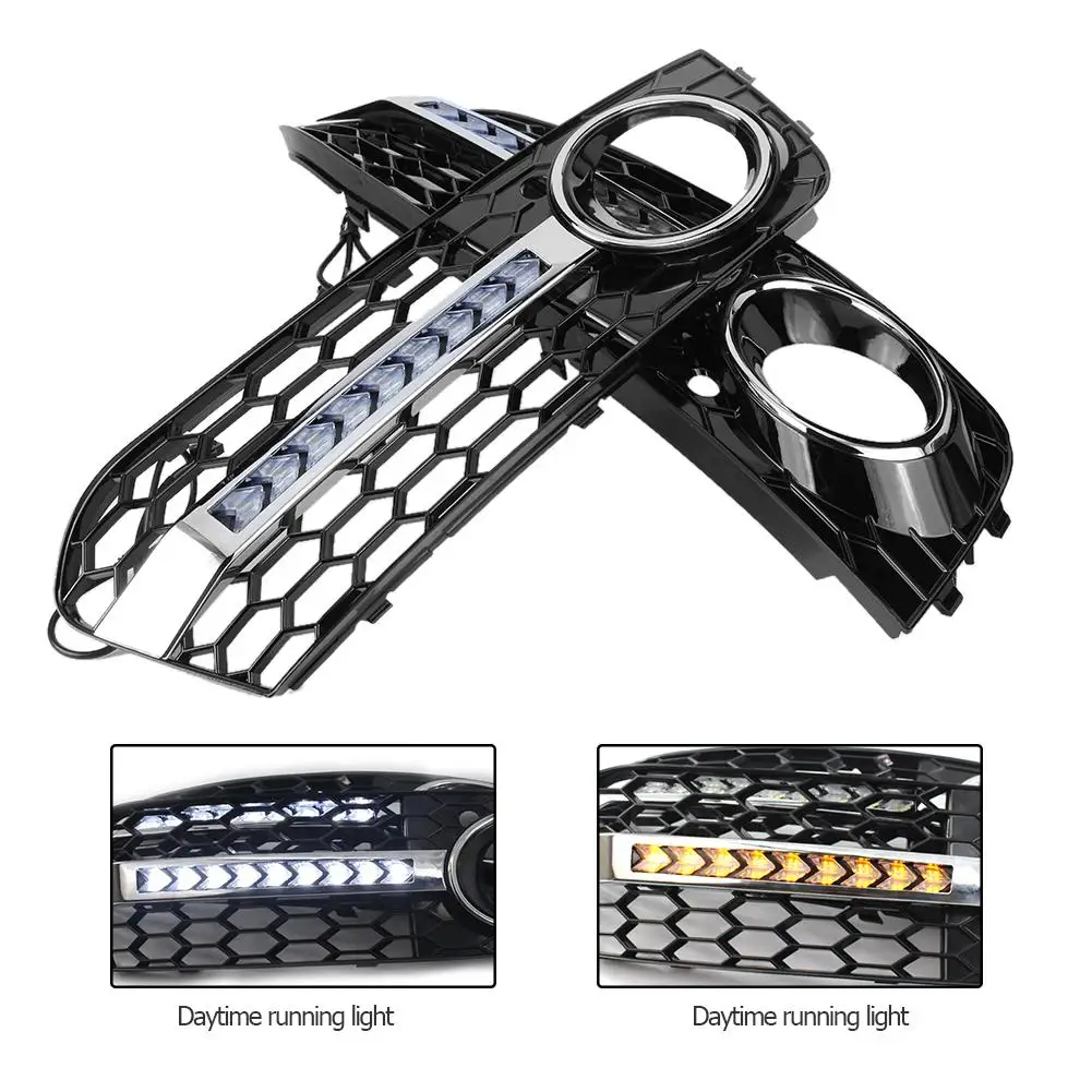 Turn Signal Mesh Side Fog Lamp Open Vent Daytime Running Light Turn Signal Lamp Mesh Grill for Audi A4B8 09-11
Turn Signal Mesh Side Fog Lamp Open Vent Daytime Running Light Turn Signal Lamp Mesh Grill for Audi A4B8 09-11