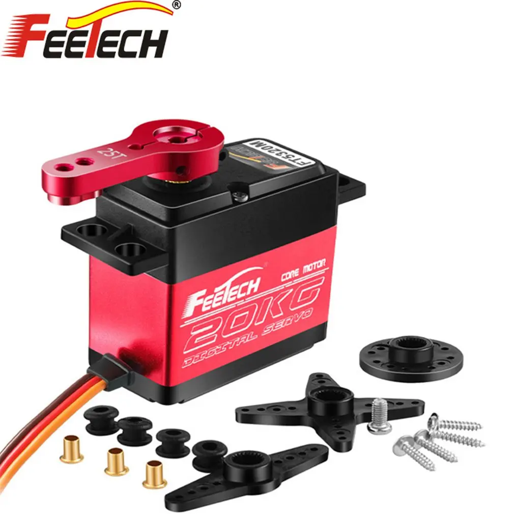 FEETECH FT5320M 20/25/35 кг сервопривод 180 ° заблокированный ротор высокоскоростной металлический Шестеренчатый цифровой сервопривод 25T рычаг для 1/8 1/...
FEETECH FT5320M 20/25/35 кг сервопривод 180 ° заблокированный ротор высокоскоростной металлический Шестеренчатый цифровой сервопривод 25T рычаг для 1/8 1/...