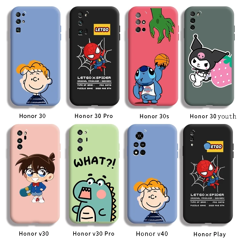 For Honor 30 Pro 30s 30 Youth v30 Pro v40 Play casing with Cartoon cartoon pattern Back Cover Shockproof silica gel case
For Honor 30 Pro 30s 30 Youth v30 Pro v40 Play casing with Cartoon cartoon pattern Back Cover Shockproof silica gel case