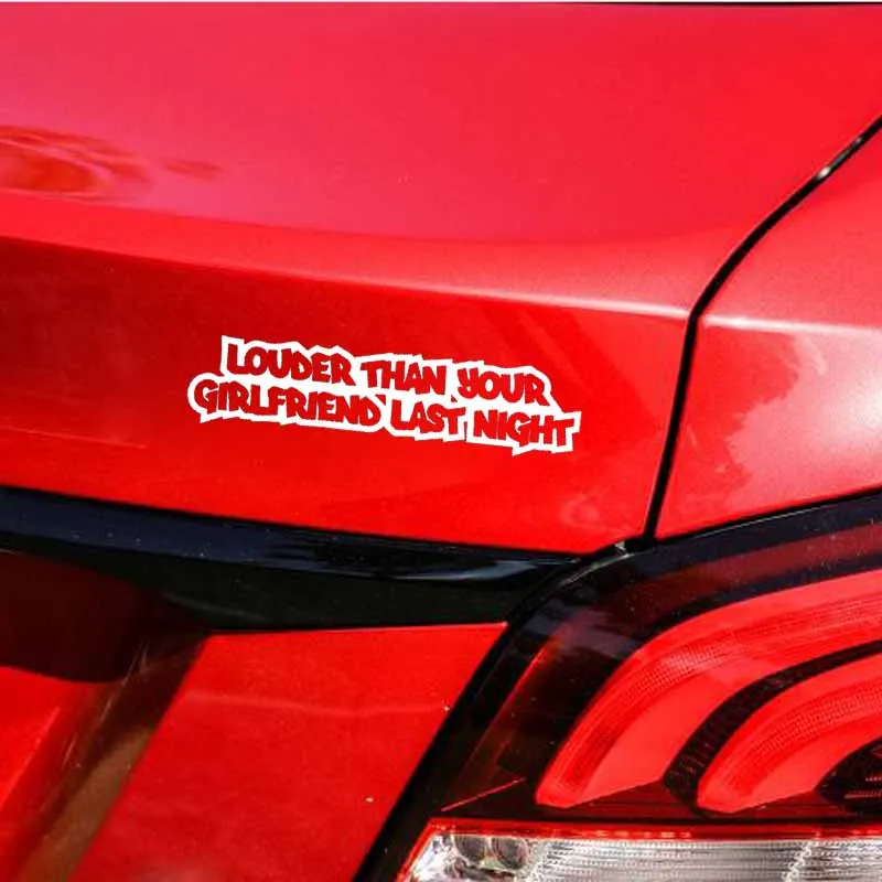 15CM X 4CM LOUDER THAN YOUR GIRLFRIEND LAST NIGHT KK Vinyl Car Sticker Decal JDM Car Accessories Black/Silver
15CM X 4CM LOUDER THAN YOUR GIRLFRIEND LAST NIGHT KK Vinyl Car Sticker Decal JDM Car Accessories Black/Silver