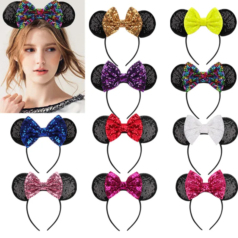 2021 Popular Sequin Mouse Ears Headband Big Hair Bows Charactor For Women Girls Festival Party Hairband Hair Accessories
2021 Popular Sequin Mouse Ears Headband Big Hair Bows Charactor For Women Girls Festival Party Hairband Hair Accessories