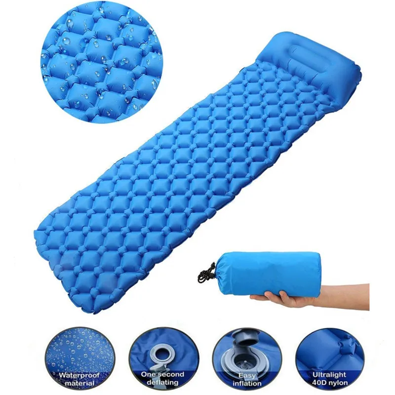 Outdoor Inflatable Sleeping Pad Inflatable Air Cushion Camping Mat with Pillow Air Mattress Sleeping Cushion Inflatable Sofa
Outdoor Inflatable Sleeping Pad Inflatable Air Cushion Camping Mat with Pillow Air Mattress Sleeping Cushion Inflatable Sofa