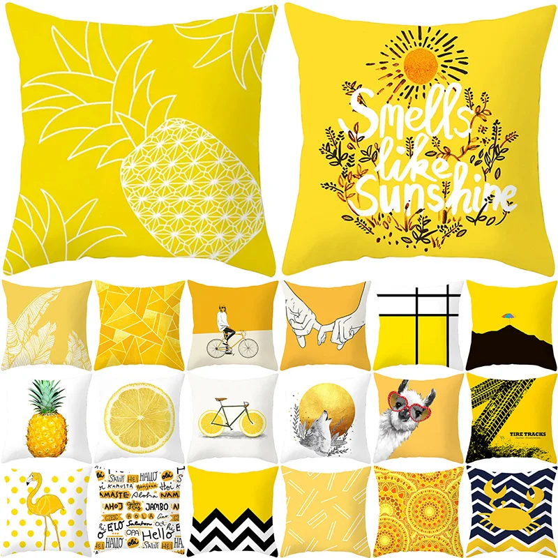 Pillowcase Yellow Cushion Covers 45*45 Pineapple Leaves Sofa Cushions Pillow Cases Cotton Linen Home Decor Pillow Cover KD-0213
Pillowcase Yellow Cushion Covers 45*45 Pineapple Leaves Sofa Cushions Pillow Cases Cotton Linen Home Decor Pillow Cover KD-0213