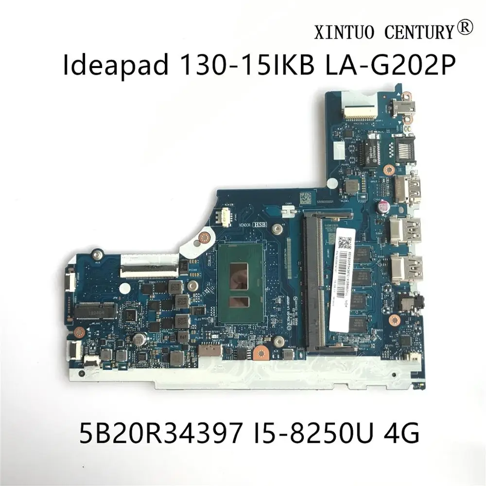 5B20R34397 для Lenovo Ideapad 130-15IKB Материнская плата ноутбука DLID4/D5 LA-G202P W/ SR3LA I5-8250U 4G RAM 100% тестирование работы
5B20R34397 для Lenovo Ideapad 130-15IKB Материнская плата ноутбука DLID4/D5 LA-G202P W/ SR3LA I5-8250U 4G RAM 100% тестирование работы
