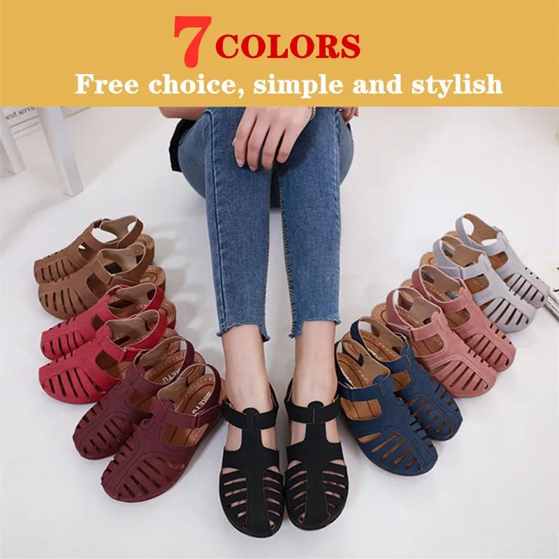 Summer Sandals Women Vintage Wedge Sandals Casual Sewing Women Shoes Thick-soled Hollow Hole Shoes Plus Size Women Shoes
Summer Sandals Women Vintage Wedge Sandals Casual Sewing Women Shoes Thick-soled Hollow Hole Shoes Plus Size Women Shoes