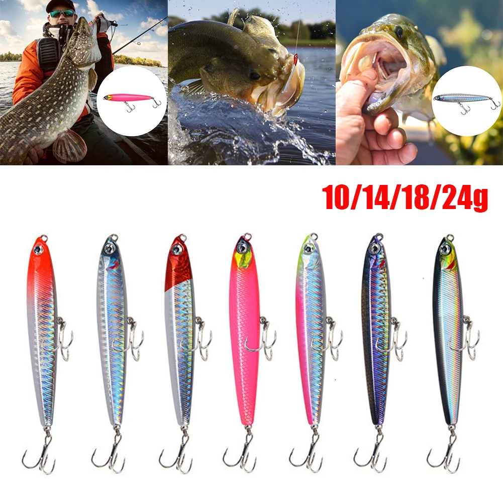 

Pencil Sinking Fishing Lure 10-24g Bass Fishing Tackle Lures Hard Bait Lifelike Minnow Lure for Freshwater Saltwater