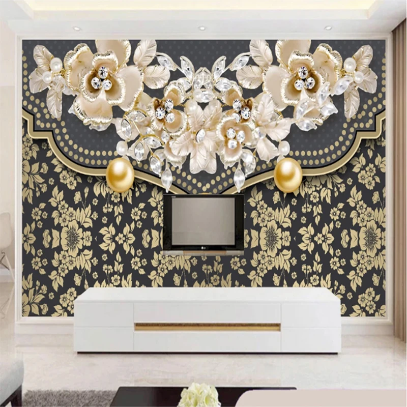 Luxury Mural Wallpaper 3d European Royal Jewelry Flower Wallpaper Home Decoration
Luxury Mural Wallpaper 3d European Royal Jewelry Flower Wallpaper Home Decoration
