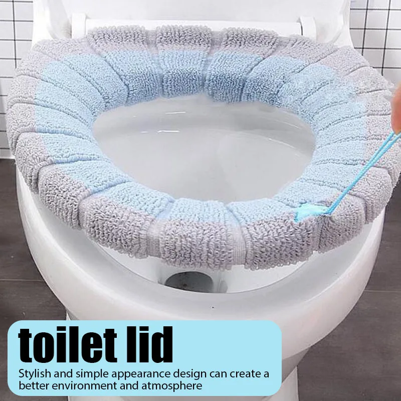 Thickened Toilet Cushion Winter Soft Washable Common Nordic Toilet Seat Pads Household Bathroom Lavatory Cushion Toilet Set 
Thickened Toilet Cushion Winter Soft Washable Common Nordic Toilet Seat Pads Household Bathroom Lavatory Cushion Toilet Set