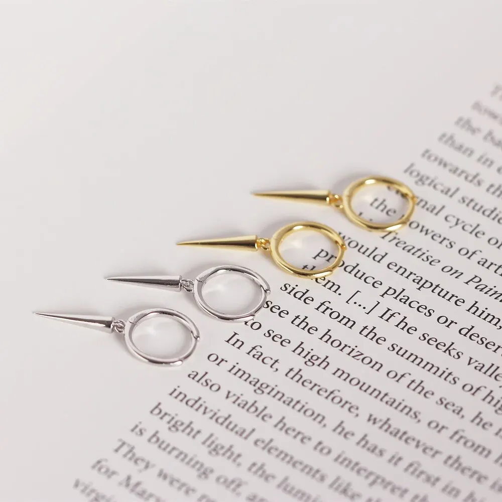A00355 Genuine 100% 925 Sterling Silver Hanging Rivet Cone Pendant Stud Earrings for Fashion Women Party Accessories
A00355 Genuine 100% 925 Sterling Silver Hanging Rivet Cone Pendant Stud Earrings for Fashion Women Party Accessories
