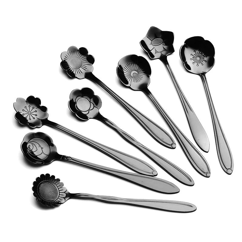 8PCs Ice Cream Spoon Cute Flower Stainless Steel Coffee Spoons Set Creative Rainbow Spoon Teaspoon Dessert Spoon Kitchen Gadget
8PCs Ice Cream Spoon Cute Flower Stainless Steel Coffee Spoons Set Creative Rainbow Spoon Teaspoon Dessert Spoon Kitchen Gadget