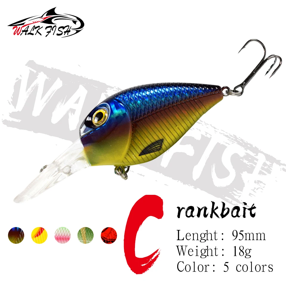 WALK FISH 95MM 18G Crankbait Fishing Lures Wobblers Floating Isca Artificial Lures Trout Japan Minnow Pesca Fishing Tackle
WALK FISH 95MM 18G Crankbait Fishing Lures Wobblers Floating Isca Artificial Lures Trout Japan Minnow Pesca Fishing Tackle