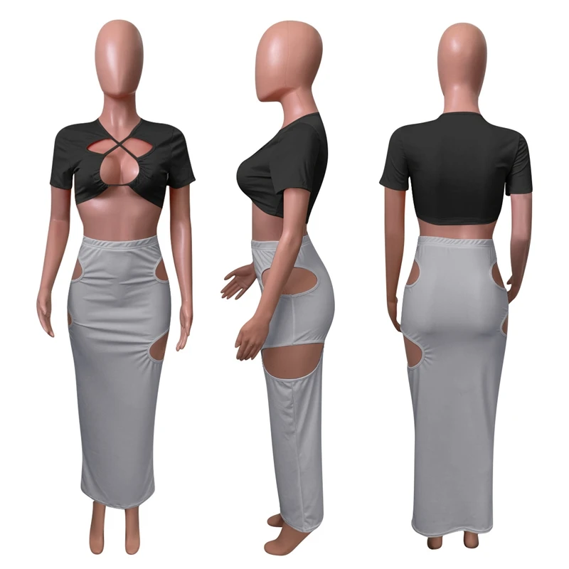 Sexy Two Piece Skirt Set Vacation Outfits for Women Rave Summer Clothes Cross Hollow Crop Top Matching Club Dress Sets
Sexy Two Piece Skirt Set Vacation Outfits for Women Rave Summer Clothes Cross Hollow Crop Top Matching Club Dress Sets
