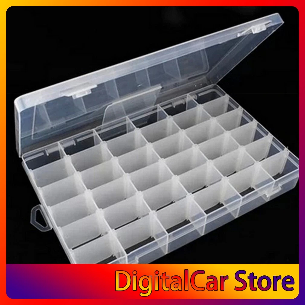 10/15/28/36 Slots Clear Plastic Empty Storage Box for Nail Art Manicure Tools Jewelry Bead Display Storage Case Organizer Holder
10/15/28/36 Slots Clear Plastic Empty Storage Box for Nail Art Manicure Tools Jewelry Bead Display Storage Case Organizer Holder