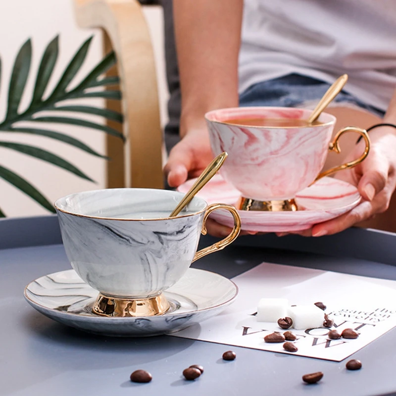 Nordic Simple Marble Pattern Ceramic Coffee Cup And Saucer Set English Afternoon Tea Cup Red Tea Cup Couple Cup And Saucer
Nordic Simple Marble Pattern Ceramic Coffee Cup And Saucer Set English Afternoon Tea Cup Red Tea Cup Couple Cup And Saucer