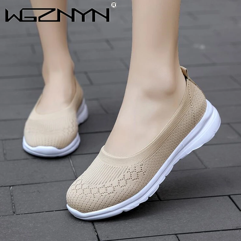 Fashion Women Shoes Knitted Slip on Flat Shoes Woman Tenis Feminino Casual Mesh Walking Footwear Sneakers Women Vulcanize Shoes
Fashion Women Shoes Knitted Slip on Flat Shoes Woman Tenis Feminino Casual Mesh Walking Footwear Sneakers Women Vulcanize Shoes