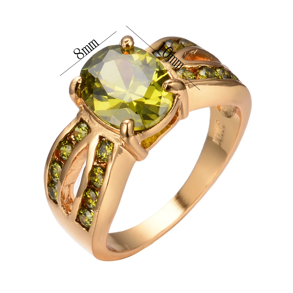Vintage Female Olive Green Crystal Jewelry 18KT Gold Color Big Wedding Rings For Women Luxury Oval Zircon Stone Engagement Ring
Vintage Female Olive Green Crystal Jewelry 18KT Gold Color Big Wedding Rings For Women Luxury Oval Zircon Stone Engagement Ring