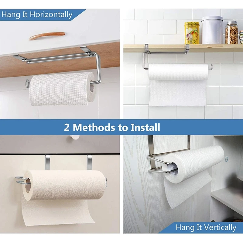 Toilet Paper Holder Under Cabinet Paper Towel Holder, Kitchen Towel Holder Modern Hanging No Drilling Paper Towel Holder
Toilet Paper Holder Under Cabinet Paper Towel Holder, Kitchen Towel Holder Modern Hanging No Drilling Paper Towel Holder