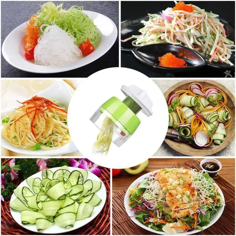 Handheld Spiralizer Vegetable Fruit Slicer Adjustable Spiral Grater Cutter Salad Tools Zucchini Noodle Spaghetti Maker
Handheld Spiralizer Vegetable Fruit Slicer Adjustable Spiral Grater Cutter Salad Tools Zucchini Noodle Spaghetti Maker