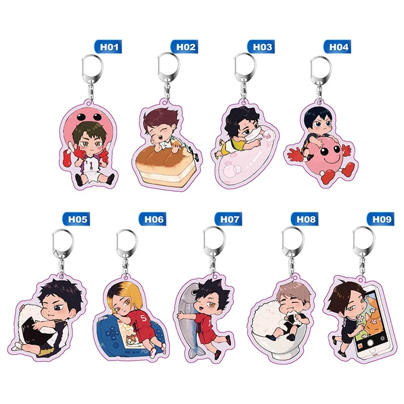 New Anime Haikyuu Kageyama Hinata Kenma Kozume Acrylic Figure Keychain Bag Pendant Double-sided Transparent Collection Model
New Anime Haikyuu Kageyama Hinata Kenma Kozume Acrylic Figure Keychain Bag Pendant Double-sided Transparent Collection Model