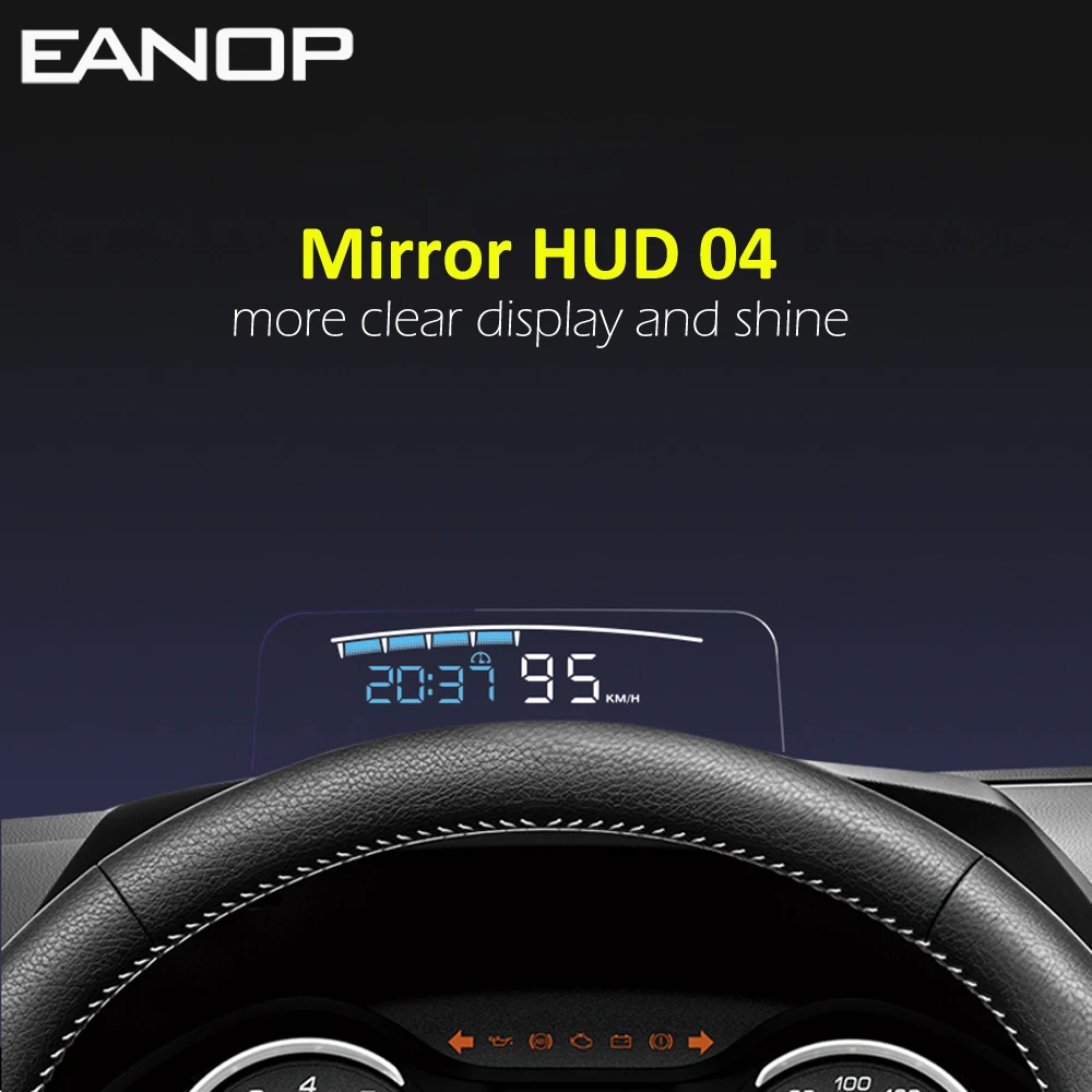 Автомобильный проектор на лобовое стекло EANOP M40 OBDII скорости OBD2 сигнализация