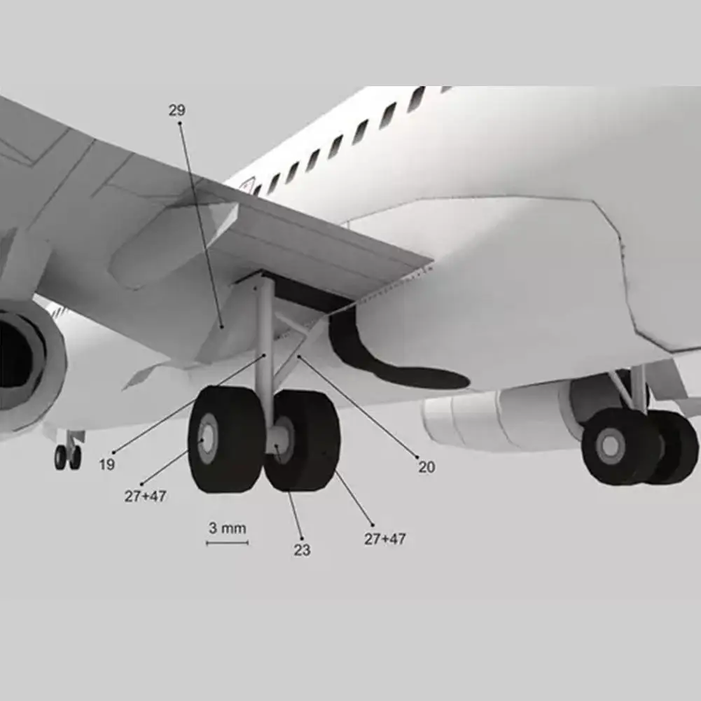 Aircraft Aviation Paper Model DIY Puzzle Handmade Origami Toy Airplane Model