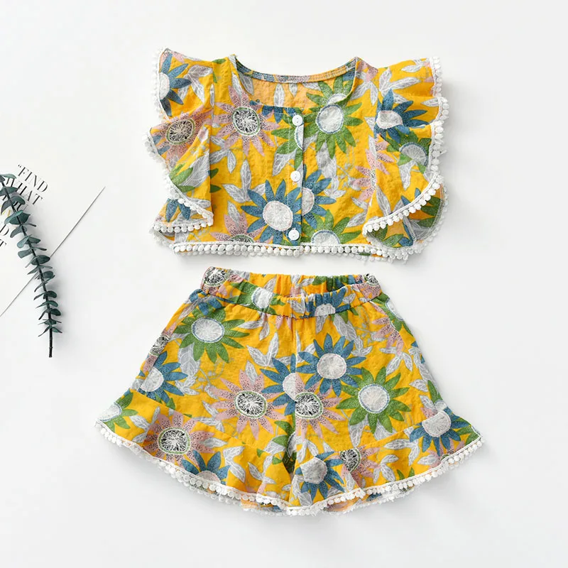 2-6 Years Children Girls Clothes Set T-Shirt + Shorts Fashion Bohemia Style Cotton Linen Summer Kids Girls Outfit Clothes Suit
2-6 Years Children Girls Clothes Set T-Shirt + Shorts Fashion Bohemia Style Cotton Linen Summer Kids Girls Outfit Clothes Suit