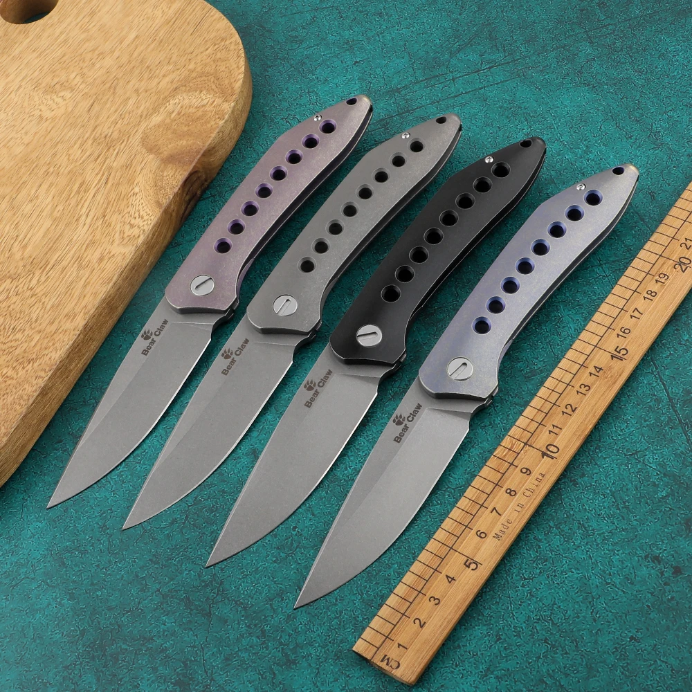 Bear claw flying shark folding knife s35vn blade titanium handle pocket knife outdoor camping hunting survival pocket fruit knif
Bear claw flying shark folding knife s35vn blade titanium handle pocket knife outdoor camping hunting survival pocket fruit knif