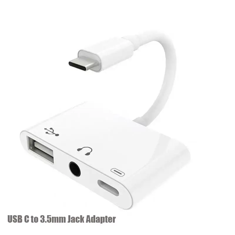 USBC Adapter USB Type C to 3.5mm Headphone Jack USB Camera Reader Plug OTG Adapter Type C Splitter Charging the Phone for Xiaomi
USBC Adapter USB Type C to 3.5mm Headphone Jack USB Camera Reader Plug OTG Adapter Type C Splitter Charging the Phone for Xiaomi