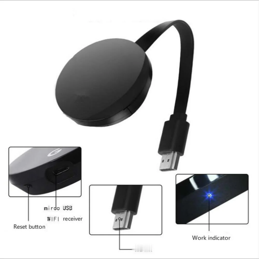 G5 Miracast TV Stick 2.4G/5G HDMI-compatible Wifi Display Receiver Video For Miracast TV Mirroring stick
G5 Miracast TV Stick 2.4G/5G HDMI-compatible Wifi Display Receiver Video For Miracast TV Mirroring stick