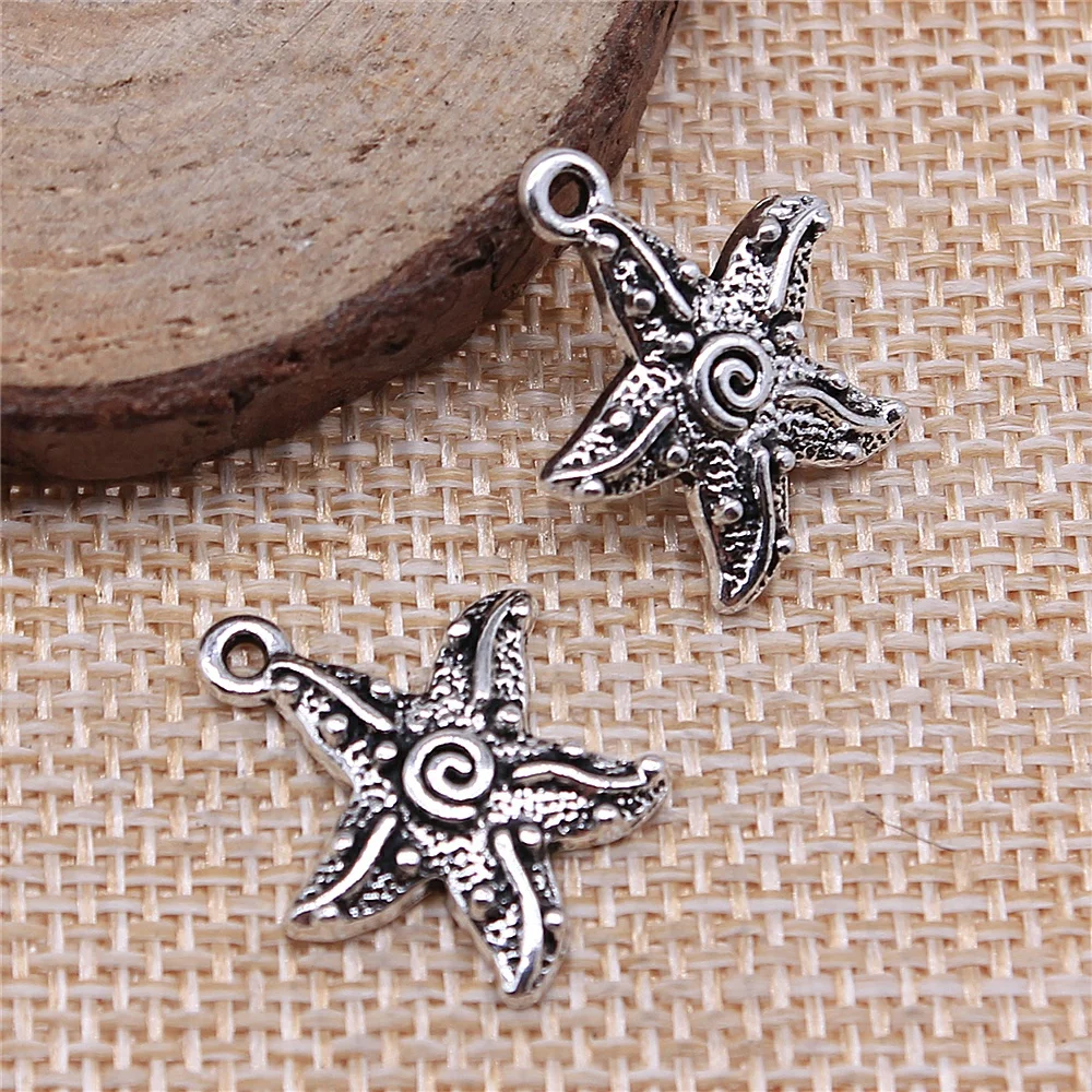 10Pcs 18x20mm Antique Silver Color Starfish Charms For DIY Jewelry Making DIY Handmade Jewelry
10Pcs 18x20mm Antique Silver Color Starfish Charms For DIY Jewelry Making DIY Handmade Jewelry