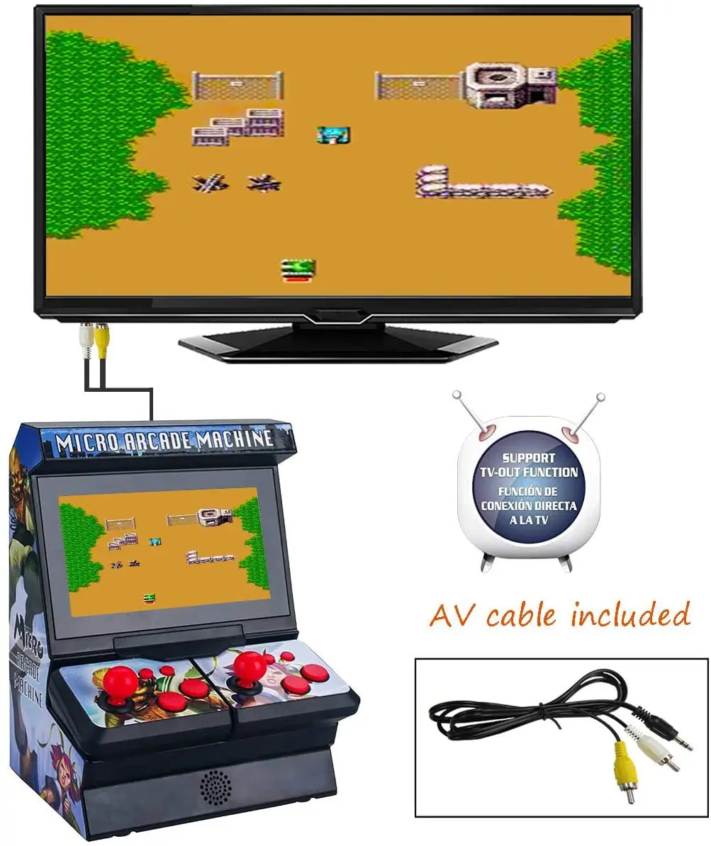 New Mini Arcade Handheld Game Players 8 Bit 4.3 Inch Video Game Console Built in 300 Games 2.4G Dual Wireless Remote Joystick
New Mini Arcade Handheld Game Players 8 Bit 4.3 Inch Video Game Console Built in 300 Games 2.4G Dual Wireless Remote Joystick
