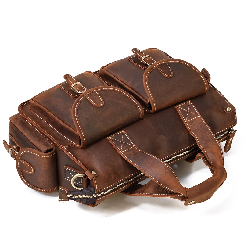 - men's high quality leather briefcase, natural leather shoulder strap, luxury travel bag
- men's high quality leather briefcase, natural leather shoulder strap, luxury travel bag