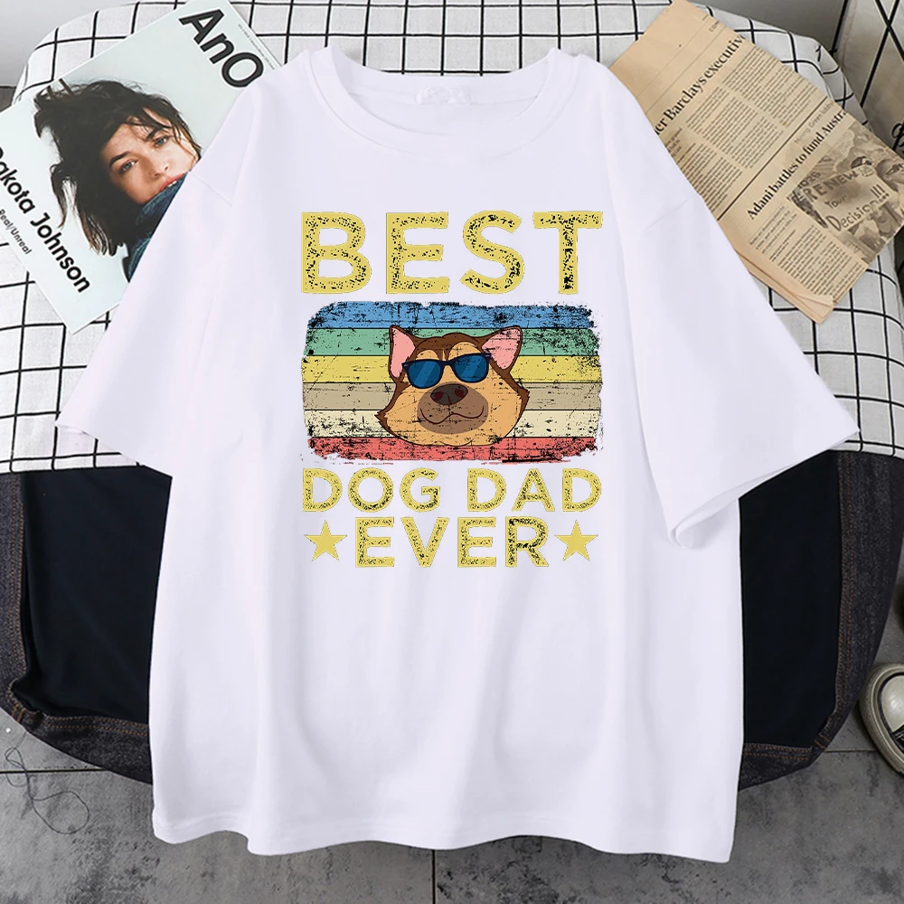Best Dog Dad Ever Print Mens Clothing Casual Retro Tee-Shirts Harajuku Street Tee Tops Summer Loose Oversized T Shirt For Male
Best Dog Dad Ever Print Mens Clothing Casual Retro Tee-Shirts Harajuku Street Tee Tops Summer Loose Oversized T Shirt For Male