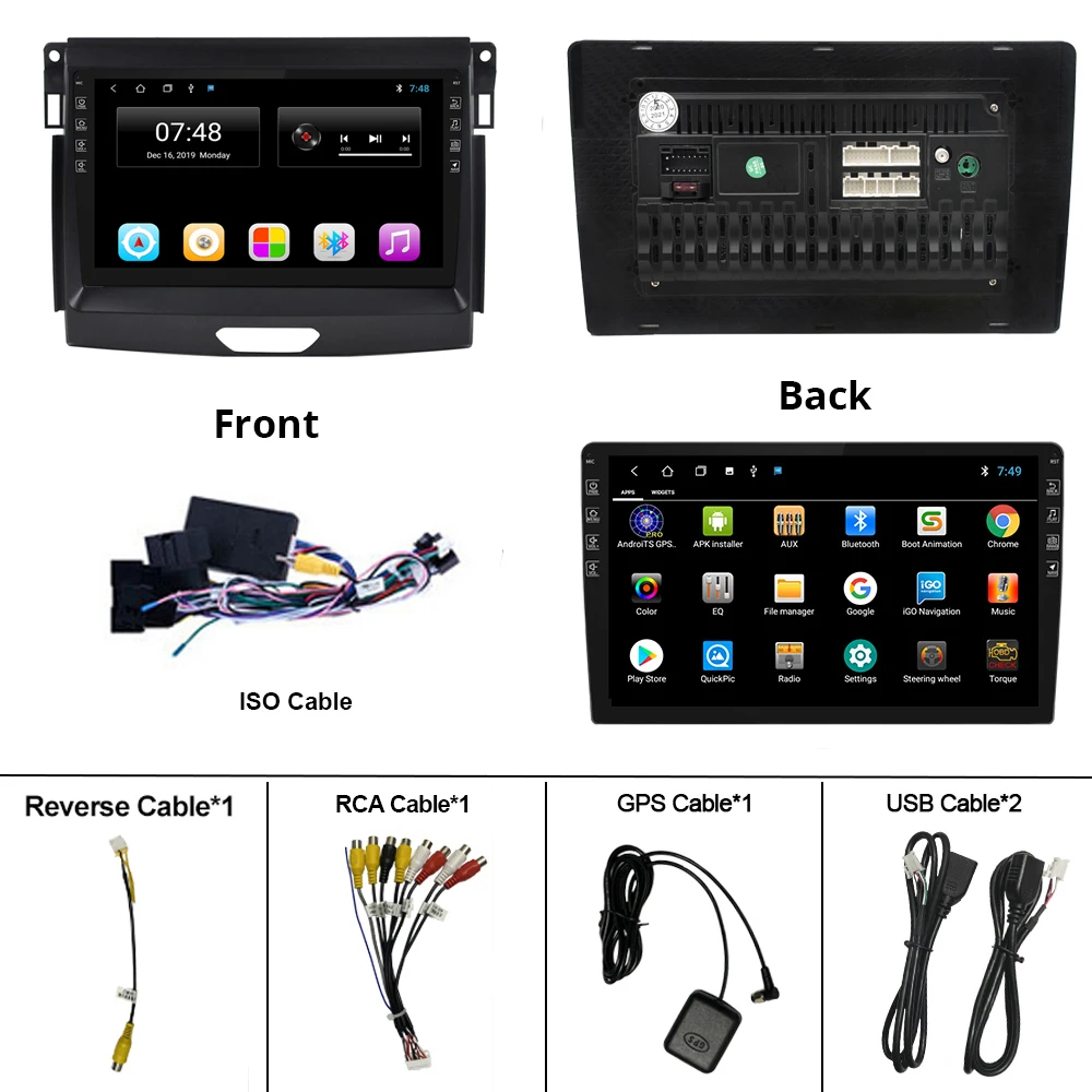 2Din Android 9.0 Car Radio For Ford Ranger 2016 2017 2019 Car Multimedia Video Player Radio Stereo GPS Navigation Car DVD Player
2Din Android 9.0 Car Radio For Ford Ranger 2016 2017 2019 Car Multimedia Video Player Radio Stereo GPS Navigation Car DVD Player
