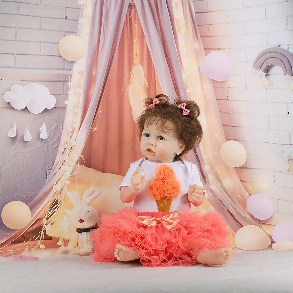 22inch Realistic Reborn Baby Doll 58cm Soft Full Silicone Toddlers Saskia Vinyl Boneca Birthday Gifts Christmas Toys for Girls
22inch Realistic Reborn Baby Doll 58cm Soft Full Silicone Toddlers Saskia Vinyl Boneca Birthday Gifts Christmas Toys for Girls