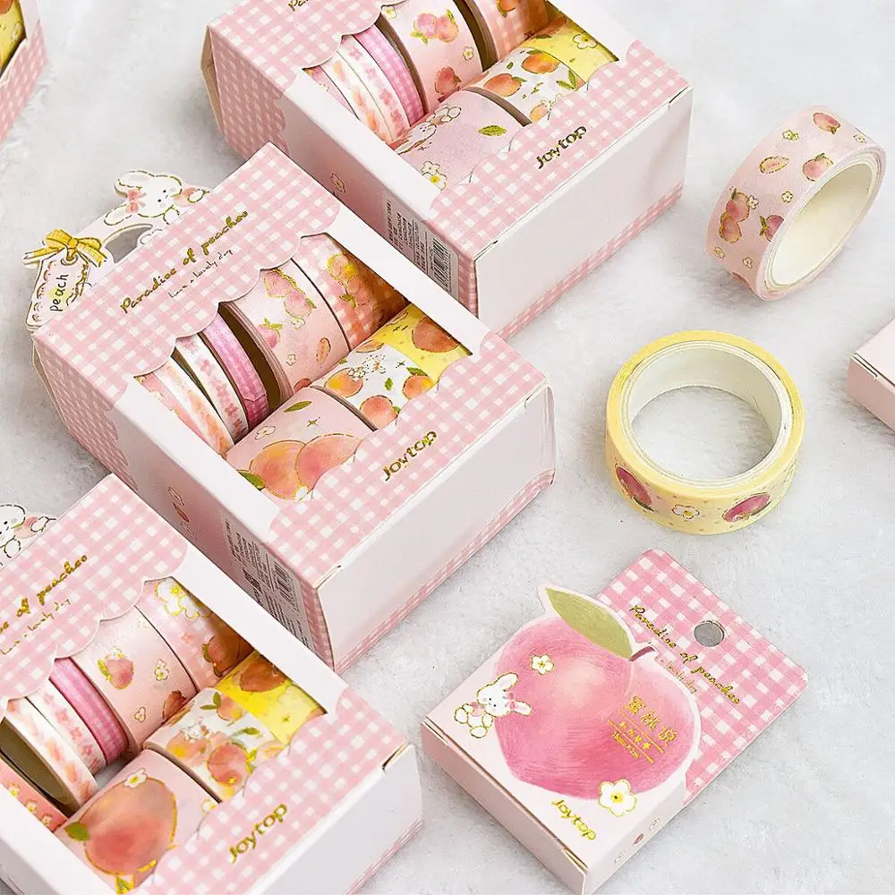 Ph.D Kawaii Cute Peach Strawberry Washi Masking Tape For Crafts, Diary Decorative Adhesive Tape Japanese School Stationery
Ph.D Kawaii Cute Peach Strawberry Washi Masking Tape For Crafts, Diary Decorative Adhesive Tape Japanese School Stationery